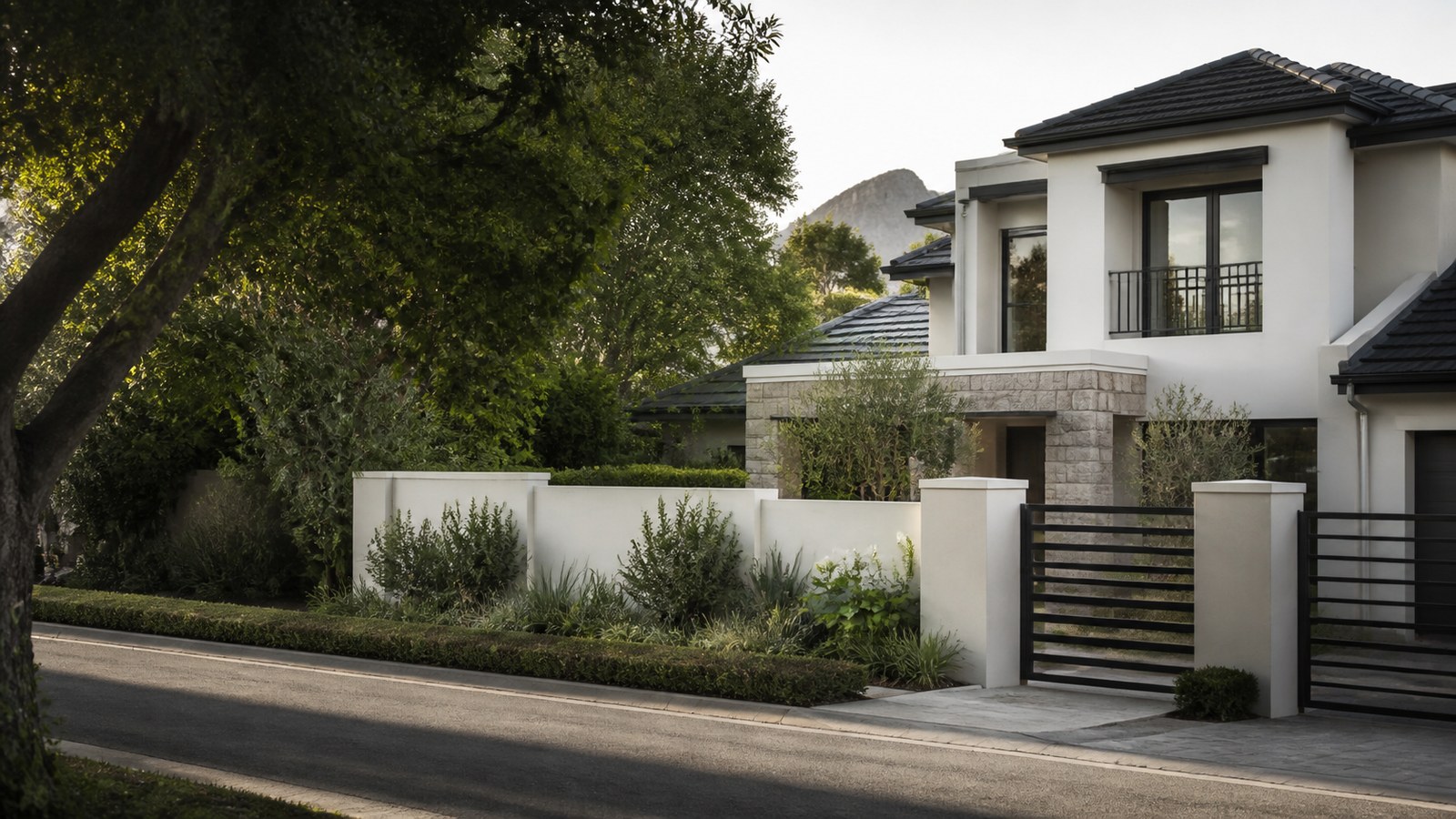 A contemporary residential home in a leafy South African suburb.